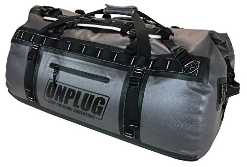 Image of UNPLUG Ultimate Adventure | 1680D Heavy Duty Waterproof Bag | Large Travel Bag which can be Used for Camping, Motorcycling, Boating, or Hunting|155L Storm Grey