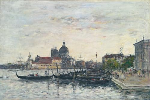 Toile Venise Eugène Boudin 60x90cm pour remplacer un cadre mural terne de salon