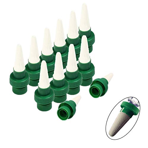 HIMM Agujero para Plantas, Cerámica de Vacaciones, autoriego, Sistema de riego automático para Uso en Interiores y Exteriores, 12PCS