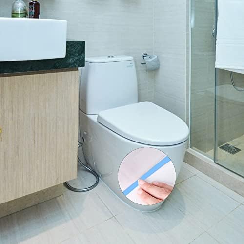6 m Mildewproof Gap Tape, Decorative Sealing Tape Self Adhesive Sealant Tape Ceramic Strips Bathroom Caulk Tape Floor Edge Trim Tape Ceramic Tile Tape Tchen Edge Tape for Wall Kitchen (Silver)