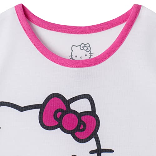 Hello Kitty Girls Pajama Pants and Sleep Shirt Sets 4 Piece PJ Top and Bottom Sleepwear Set for Girls Pajamas for Kids2