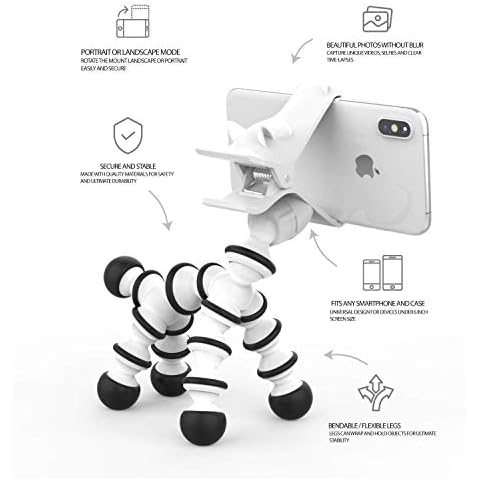 Premier Accessory Group Multi-Flex Smartphone Grip Mount, Black Cover