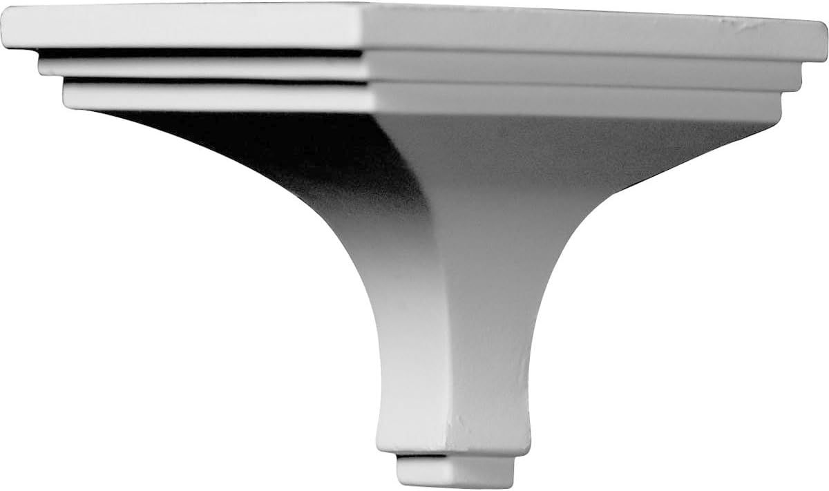 Ekena Millwork MOC04X03DY-CASE-4 Outside Corner for Moulding MLD03X04X05DY (4-Pack), 4 1/8"P x 3 3/4"H, Primed, 4 Pack