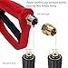 Biswing Pressure Washer Gun with Foam Cannon, Snow Foam Lance with 1/4 Inch Quick Connector 4000 PSI, 5 Pressure Washer Nozzle Tips, M22 Inlet Connector, 1 Liter