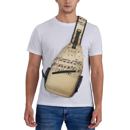 Mochila de pecho cruzado para hombre negra urbana miniatura 7
