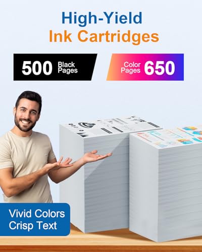 Image of Remanufactured Ink Cartridges Combo Pack Replacement for Epson Ink Cartridges for Epson Printer WF-2760 WF-2630 WF-2650 WF-2750 WF-2660 XP-320 XP-420 XP-424(3BK /1C /1M /1Y)