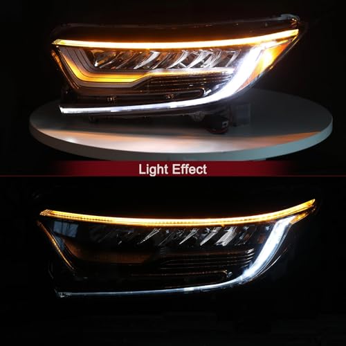 LH Full LED Headlight w/LED DRL Fit for 2017-2019 Honda CR-V Gas Touring/2020-2022 CR-V Hybrid EX EX-L LX Replacement Left Driver Side 33150-TLA-A11 HO2502182(NOT for Hybrid Touring) by SHINESELL - Used condition - Image 4