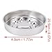 Pssopp Slow Down Eating Dog Bowl, Wide Aperture Comfortable Eating Anti Fall Stainless Steel Anti Choking Slow Feeder Dog Bowl for Fast Eaters (Claw Pattern)