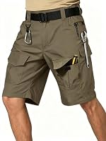 CLOAKA Kurze Hosen Herren Wasserdicht Stretch Cargo Shorts mit Multi Taschen Wandershorts Sommer Outdoor Camping Arbeitshosen Männer Kurz(ohne Gürtel) – Ansicht 2