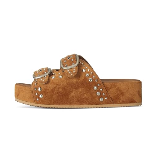 Image of Raffia Sandals for Women Platform Slide Sandals Espadrille Adjustable Double Buckle Summer Comfortable Cute Woven Casual Beach Shoes