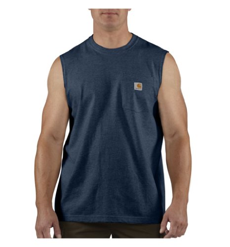 Image of Carhartt Men's Workwear Pocket Sleeveless Midweight T-Shirt Relaxed Fit