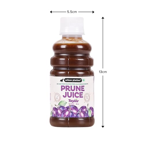 Image of Urban Platter Pure California Prune Juice, 180ml (No Added Sugar | Natural Digestive Support | Source of Antioxidants & Potassium | Preservative-Free)