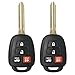 Keyless2Go New Keyless Entry Remote Car Key for Vehicles That Use HYQ12BDM, HYQ12BEL with H Chip (2 Pack)