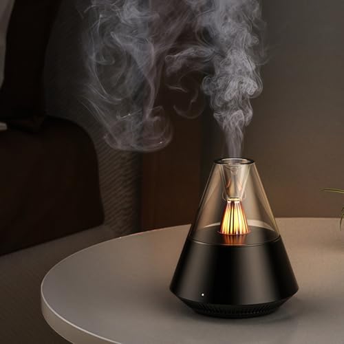 Guyyelt アロマディフューザー、アロマテラピーの噴霧、卓上加湿器 静音空気浄化 乾燥防止メンテナンス簡単 リビング 乾燥対策 一機多役 LEDライト付き 150ML 空焚き防止 省エネ 乾燥防止 オフィス/寝室/部屋/リビングルーム/家庭用に最適 (
