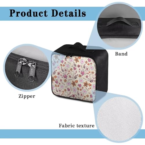 Image of Gomyblomy First Aid Bag Empty Medical Travel Kit Stethoscope Pills Print Medicine Storage Bag for Home Sport School Dorm First Aid Pouch Empty for Camping Hiking Cars