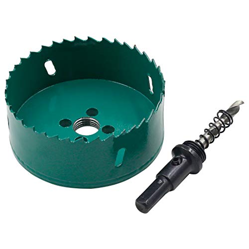 Image of 90mm /3.5 inch Hole Saw BI-Metal Heavy Duty Hole Cutter for Wood Cornhole Boards, Wood, Plastic, Drywall and Metal Sheet