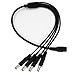NeeKeons DC 1 Female to 4 Male Power Splitter Cable for CCTV