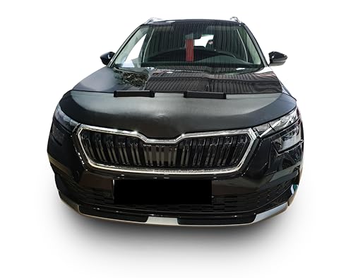 AB3-00441 CAR HOOD BRA Compatible with SKODA KAMIQ since 2019 Front End Nose Mask Bonnet Bra STONEGUARD PROTECTOR TUNING