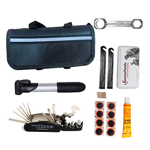 Kit Ferramentas Bike Chaves Bomba Remendo Reparo Bicicleta
