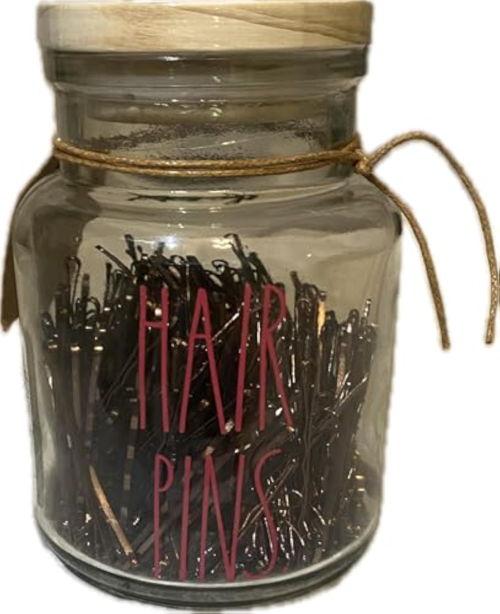 Glass Bathroom Vanity Organizer with 300 Bobby Pins