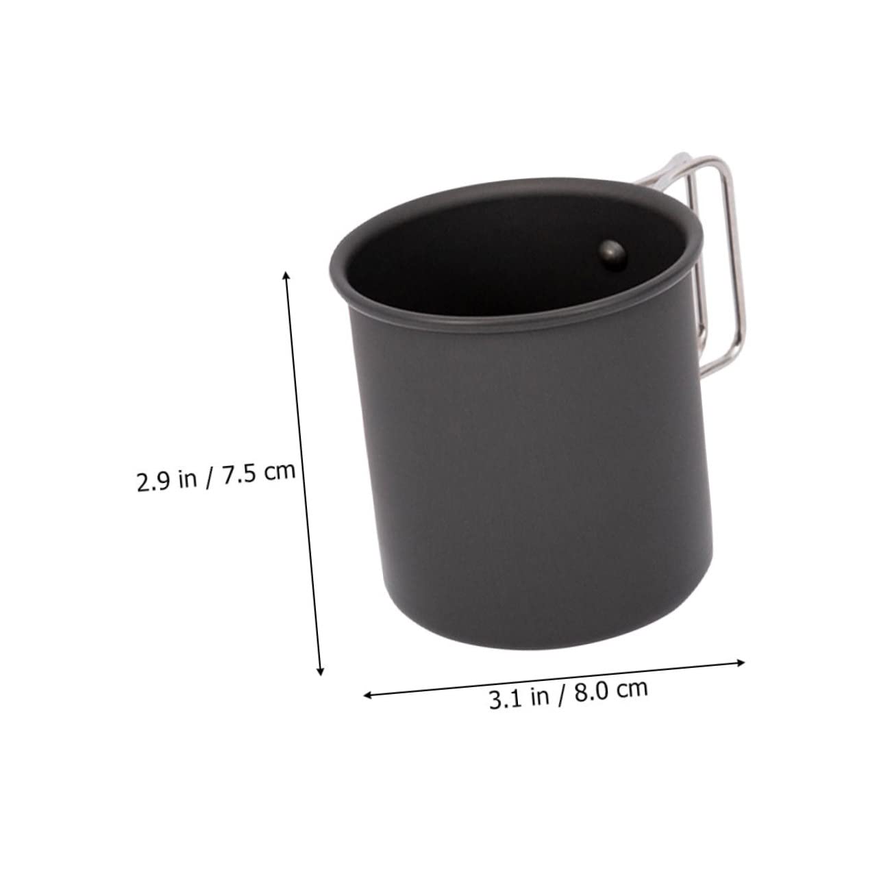 BESPORTBLE 4piezas Taza De Camping Inoxidable Vaso Portátil Para Agua Para Acampadas Picnics y Viajes Diseño Apilable y Fácil De Limpiar
