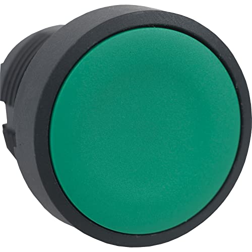 Schneider ZB5AA3 Testa Pulsante Verde, Bianco