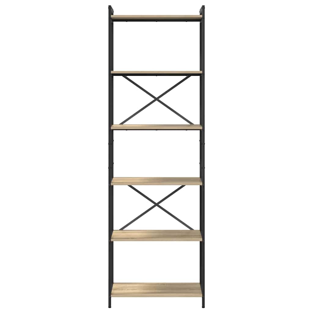 Generisch Bücherregal Sonoma-Eiche 60 x 30 x 189,5 cm Holzwerkstoff,Möbel,Regalsysteme,Bücherregale Bücherschränke-868378