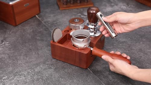 Image of Retractable Espresso WDT Tool Stainless Steel | Coffee Distribution Tool, 6x 0.5mm Needles, Safety Retraction, Stainless Steel Design, For Home Baristas