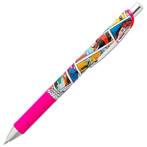 Stylo EnerGel Showa Note Marvel rose écriture sans bavure pointe 0.7 mm pour gaucher et droitier