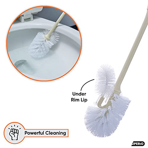 Image of Superio Toilet Brush and Holder Toilet Scrubber Bowl Cleaner Brushes Wand, Toilets Brush with Holder Caddy, Bathroom Cleaning Brush, Bowl Brush Set