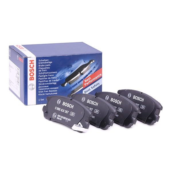 Image secondaire de Plaquettes de Frein Arrière Bosch BP178 - Jeu de 4, Faible Bruit et Poussière