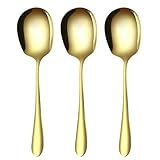 Finition polie : chaque cuillère de ce lot dispose d'une superbe finition polie miroir qui donne aux cuillères un aspect élégant et brillant. La surface brillante améliore non seulement l'attrait visuel de votre table, mais résiste également aux traces de doigts et aux taches, les gardant intactes plus longtemps.