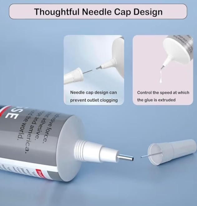 Image of B7000 Multipurpose Adhesive Glue | Jewelry, Beads, Clothes, Shoes, Fabrics,Screen Repair, Metal, Stone, Glass, Mobile Phones,Artificial Crystal Crafts (pack of 2)