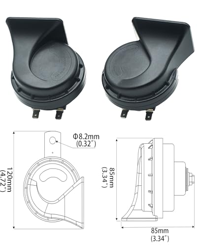 Neoget DL165-80GB Horns Car Horn 12V Super Loud Electric Waterproof Horn High Low Daul Tone Fit thumb #7