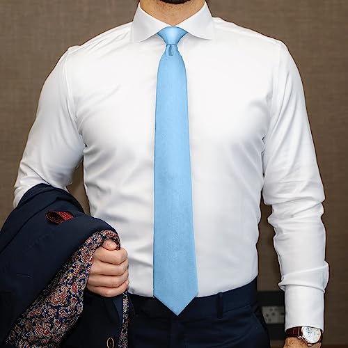 Image of boxed-gifts Umo Lorenzo Mens Zipper Ties Solid Color Pre Tied Polyester Neckties for Men and Women