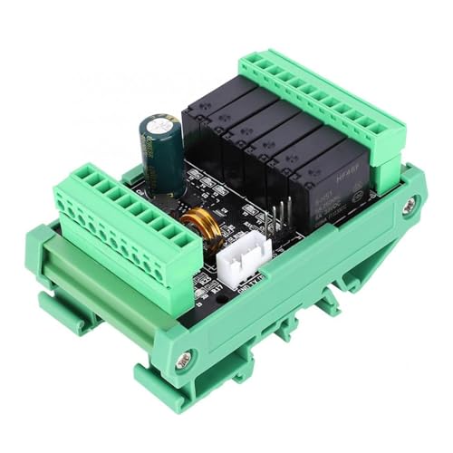 Placa PLC FX2N-14MR con alimentación 24V y base analógica integrada de 0-10V 3