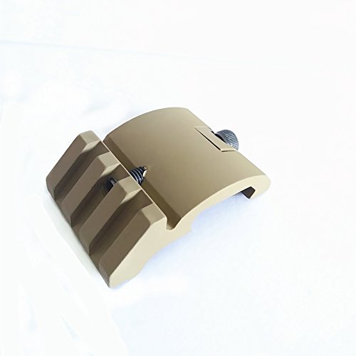 HWZ 2017 Ultra Low Profile Offset Picatinny Mount 45 Degree 20mm Side Black for Red Dot, Mangifiers, Flashlights TAN