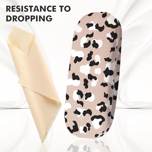 Image of Glasses Case Hard Shell,Portable Protective Eyeglasses Case, Eyeglass Holder Box with Cleaning Cloth,for Women Men