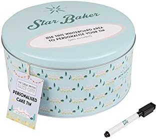 Great British Bake Off 88202206C Star Baker Personalised Cake Tin with Whiteboard Marker