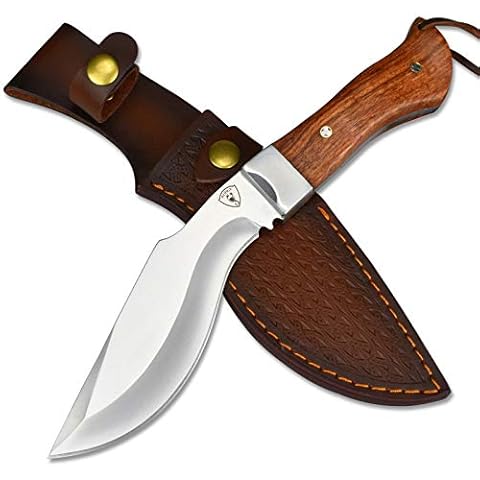 AUBEY Jagdmesser Feststehende Full Tang Klinge Cover