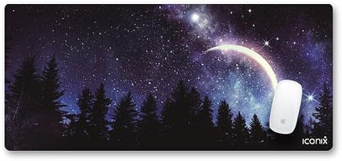 Iconix Night Sky Full Desk XL Coverage Gaming and Office Mouse Pad