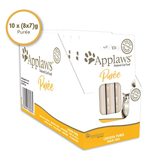 Applaws Cat Treat 10 x (8 x 7g) Chicken Puree - Image 4