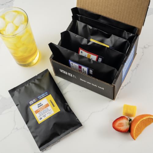 Image of Tiesta Tea - 6-Pack Cold Brew Variety, Loose Leaf, Medium to Non-Caffeinated, Assorted Tea Sample Set, Cold Brew Packets, Each Makes a 64oz Pitcher (Pack of 6)
