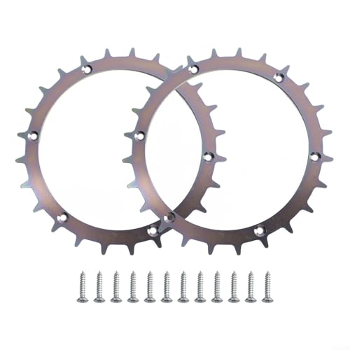 Besttoolifes Rasenmäher Edelstahl Spikes für Bosch Indego und Ego Mähroboter XS 300 350 400 M700, Heavy Duty Wheel Traction Upgrade Verbessert Grip und Rasen