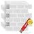XFasten Backsplash Tile for Kitchen Peel and Stick Tile 10pcs 12” x 12” w/Mini Cutter Off White Subway Tile Peel and Stick Backsplash Waterproof Bathroom Kitchen Wall Tiles Peel and Stick for Walls