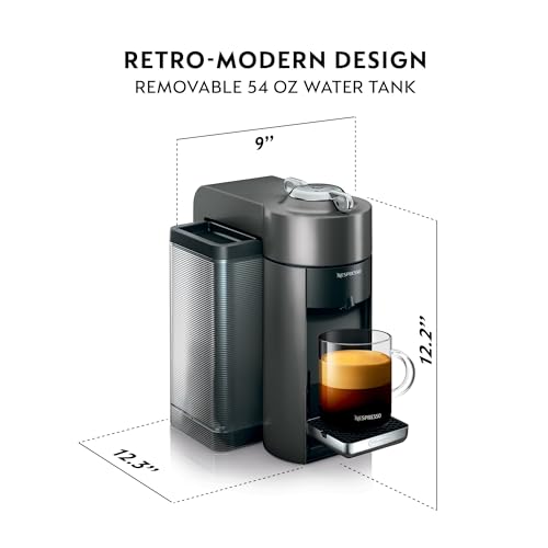Nespresso Vertuo Coffee and Espresso Maker by De'Longhi, Titan