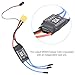 RC Electric Speed Controller, 30A Brushless ESC with XT60 Plug and BEC Output for RC Drones Helicopters FPV Racing Compatible with 2-3S LiPo Batteries