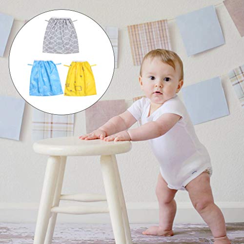 ARTIBETTER 3 Pcs Fralda ReutilizÃ¡vel Balde Forro de Pano Fralda Bolsa Lavanderia Cozinha Latas Saco