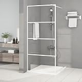 rantry parete doccia walk-in, bianco, 90 x 195 cm, in vetro trasparente esg, per vasca da bagno, pannello divisorio per doccia, pareti divisorie, pareti per cubicoli e porte, 141 pareti e bordi della