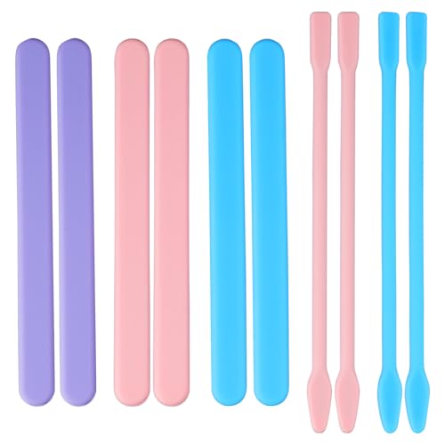 Framad 10PCS Silicone Stir Sticks for Resin, Reusable Waxing Wax Stick